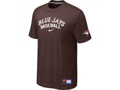 Toronto Blue Jays Brown NEW Short Sleeve Practice T-Shirt Toronto Blue Jays Brown NEW Short Sleeve Practice T-Shirt