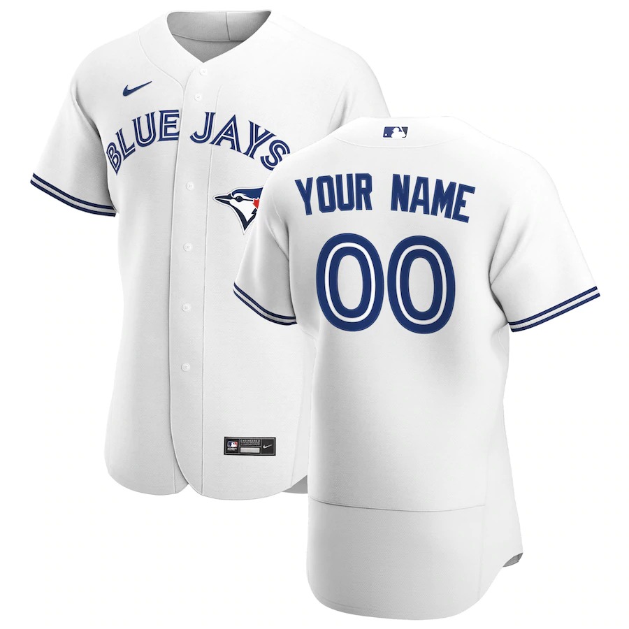 Toronto Blue Jays Custom Men's Nike White Home 2020 Authentic Player MLB Jersey Toronto Blue Jays Custom Men's Nike White Home 2020 Authentic Player MLB Jersey
