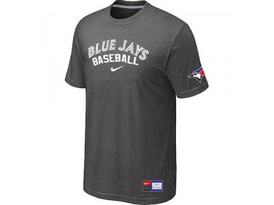 Toronto Blue Jays D.Grey NEW Short Sleeve Practice T-Shirt Toronto Blue Jays D.Grey NEW Short Sleeve Practice T-Shirt