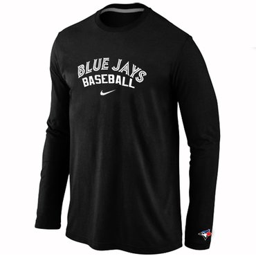 Toronto Blue Jays Long Sleeve T-Shirt Black Toronto Blue Jays Long Sleeve T-Shirt Black
