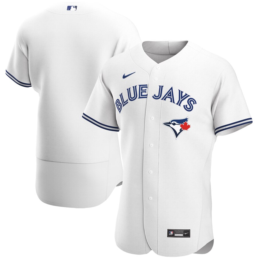 Toronto Blue Jays Men's Nike White Home 2020 Authentic MLB Jersey Toronto Blue Jays Men's Nike White Home 2020 Authentic MLB Jersey