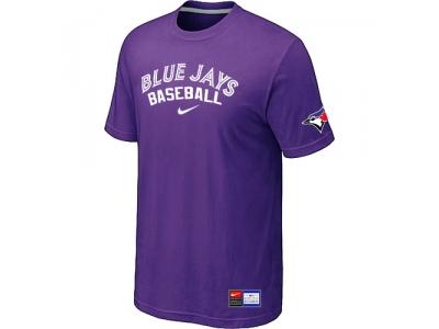 Toronto Blue Jays Purple NEW Short Sleeve Practice T-Shirt Toronto Blue Jays Purple NEW Short Sleeve Practice T-Shirt