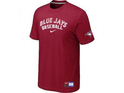 Toronto Blue Jays Red NEW Short Sleeve Practice T-Shirt Toronto Blue Jays Red NEW Short Sleeve Practice T-Shirt