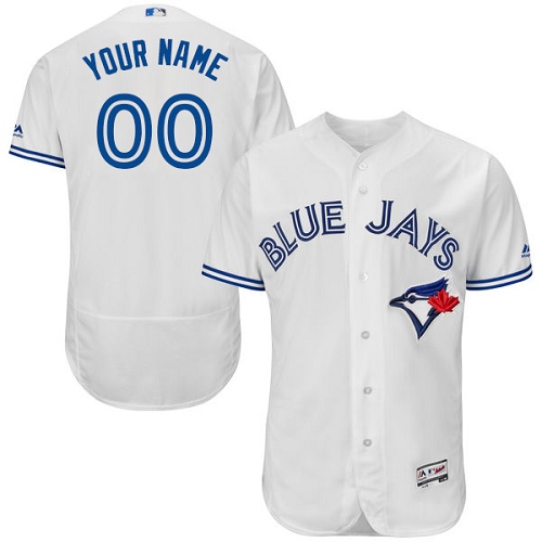 Toronto Blue Jays White Men's Flexbase Customized Jersey Toronto Blue Jays White Men's Flexbase Customized Jersey