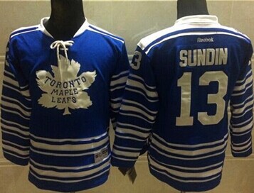 Toronto Maple Leafs #13 Mats Sundin Blue 2014 Winter Classic Stitched NHL Jersey