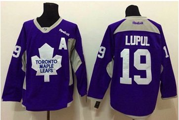 Toronto Maple Leafs #19 Joffrey Lupul Purple Hockey Fights Cancer Stitched NHL Jersey
