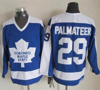 Toronto Maple Leafs #29 Mike Palmateer Blue White CCM Throwback Stitched NHL jersey