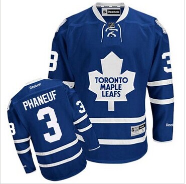 Toronto Maple Leafs #3 Dion Phaneuf Blue Stitched NHL Jersey