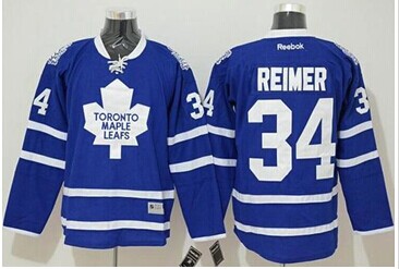 Toronto Maple Leafs #34 James Reimer Blue Stitched NHL Jersey