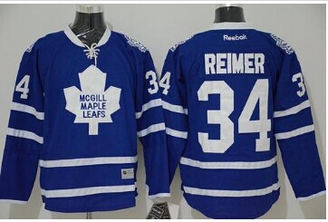 Toronto Maple Leafs #34 James Reimer Blue Stitched NHL Jersey