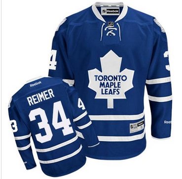 Toronto Maple Leafs #34 James Reimer Blue Stitched NHL Jersey