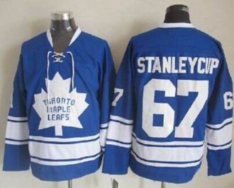 Toronto Maple Leafs #67 Stanley Cup Blue CCM Throwback Stitched NHL Jersey
