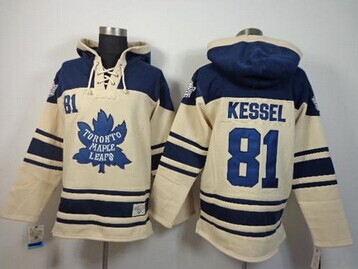 Toronto Maple Leafs #81 Phil Kessel Cream Sawyer Hooded Sweatshirt Stitched NHL Jersey Toronto Maple Leafs #81 Phil Kessel Cream Sawyer Hooded Sweatshirt Stitched NHL Jersey