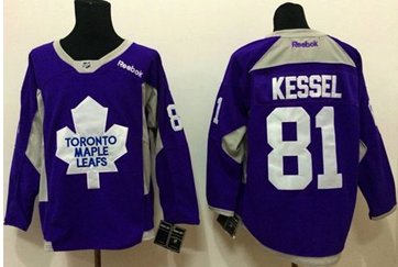 Toronto Maple Leafs #81 Phil Kessel Purple Hockey Fights Cancer Stitched NHL Jersey