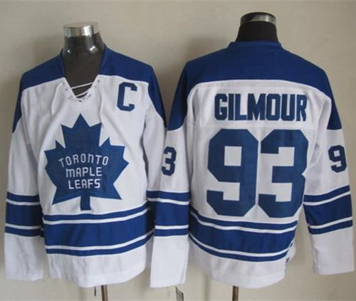 Toronto Maple Leafs #93 Doug Gilmour White CCM Throwback Third Stitched NHL Jersey