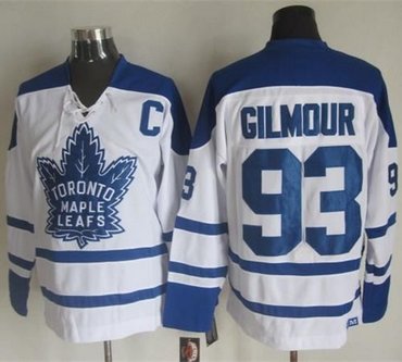 Toronto Maple Leafs #93 Doug Gilmour White CCM Throwback Winter Classic Stitched NHL Jersey