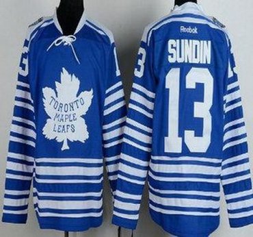 Toronto Maple Leafs 13 Mats Sundin 2014 Winter Classic Blue NHL Jerseys