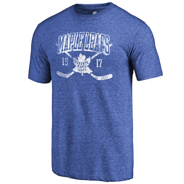Toronto Maple Leafs Fanatics Branded Royal Vintage Collection Line Shift Tri Blend T-Shirt Toronto Maple Leafs Fanatics Branded Royal Vintage Collection Line Shift Tri Blend T-Shirt