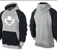 Toronto Maple Leafs Pullover Hoodie Grey & Black Toronto Maple Leafs Pullover Hoodie Grey & Black
