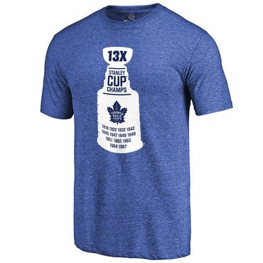 Toronto Maple Leafs Royal The Cup Tri Blend T-Shirt Toronto Maple Leafs Royal The Cup Tri Blend T-Shirt