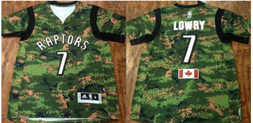 Toronto Rapters #7 Kyle Lowry Camo Pride Stitched NBA Jersey