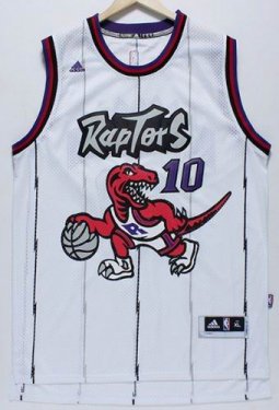 Toronto Raptors #10 DeMar DeRozan White Throwback Stitched NBA Jersey