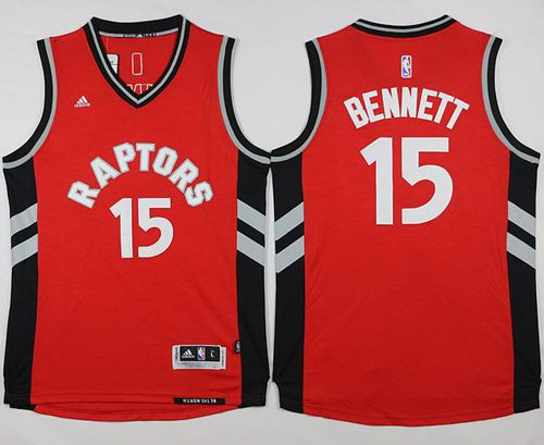 Toronto Raptors #15 Anthony Bennett Red Stitched NBA Jersey