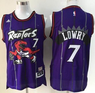 Toronto Raptors #7 Kyle Lowry Purple Hardwood Classics Stitched NBA Jersey