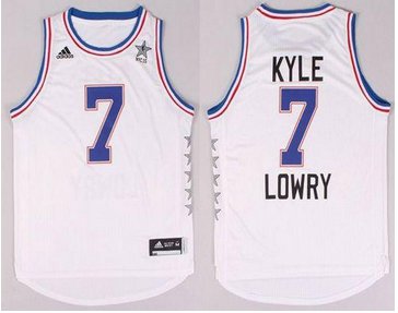 Toronto Raptors #7 Kyle Lowry White 2015 All Star Stitched NBA Jersey