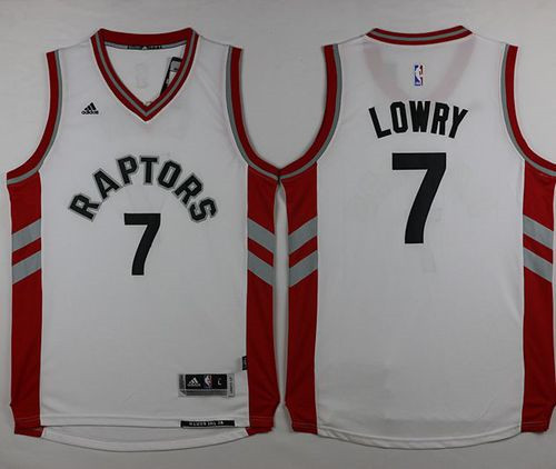 Toronto Raptors #7 Kyle Lowry White Stitched NBA Jersey