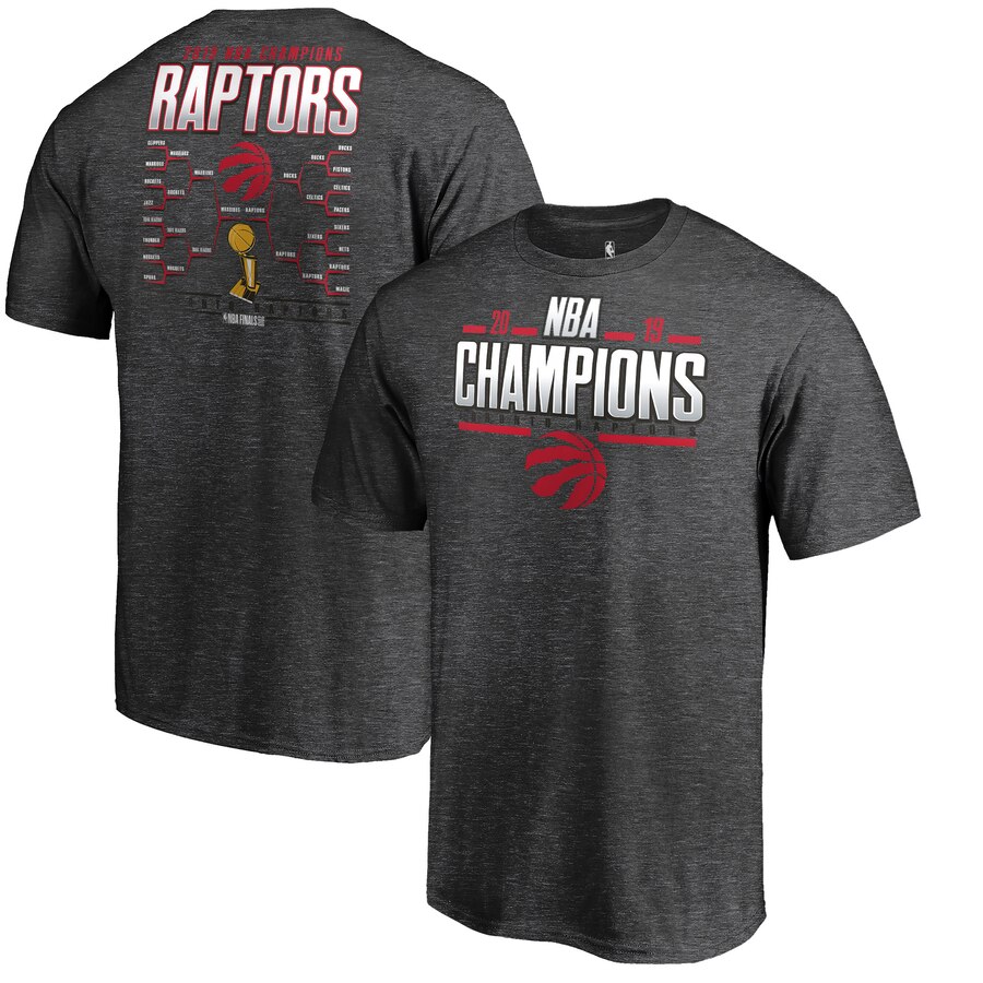 Toronto Raptors Fanatics Branded 2019 NBA Finals Champions Big & Tall Game Lead Schedule T-Shirt Heather Charcoal Toronto Raptors Fanatics Branded 2019 NBA Finals Champions Big & Tall Game Lead Schedule T-Shirt Heather Charcoal