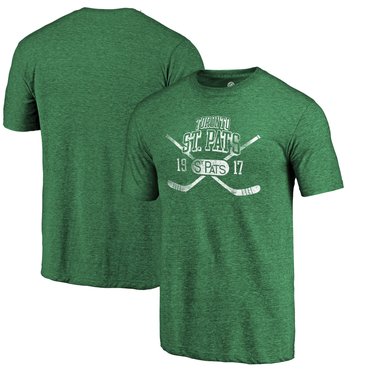 Toronto St. Pats Fanatics Branded Green Vintage Collection Line Shift Tri Blend T-Shirt Toronto St. Pats Fanatics Branded Green Vintage Collection Line Shift Tri Blend T-Shirt