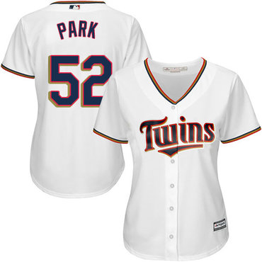 Twins #52 Byung-Ho Park White Home Women's Stitched MLB Jersey