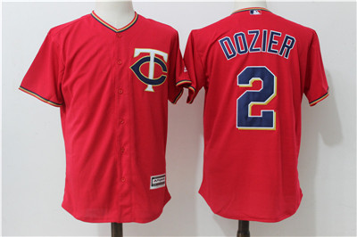 Twins 2 Brian Dozier Red Alternate Cool Base Jerse