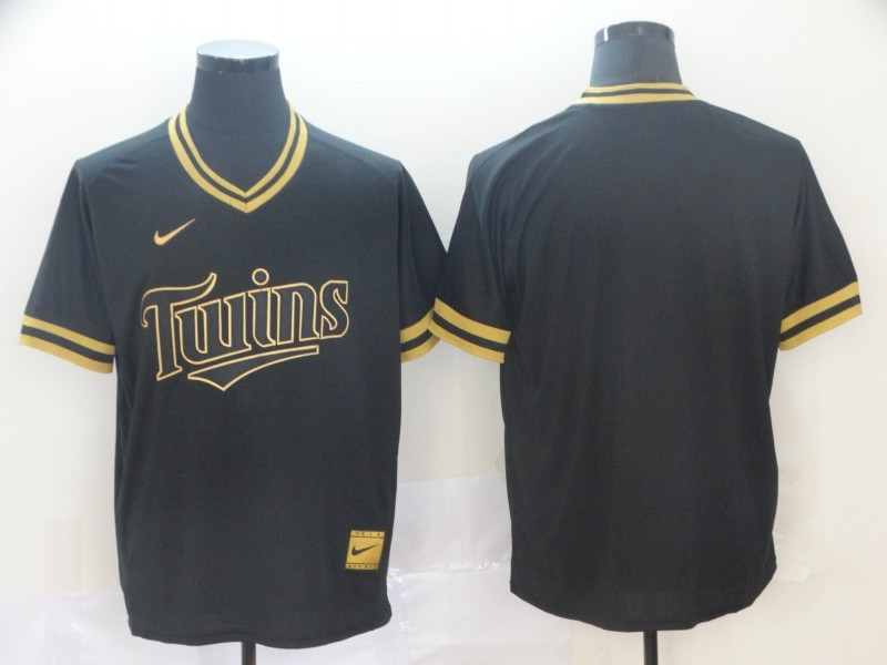 Twins Blank Black Gold Nike Cooperstown Collection Legend V Neck Jersey Twins Blank Black Gold Nike Cooperstown Collection Legend V Neck Jersey