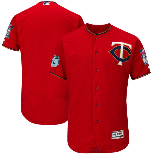 Twins Blank Red 2017 Spring Training Flexbase Jersey