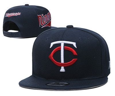 Twins Team Logo Navy Adjustable Hat YD