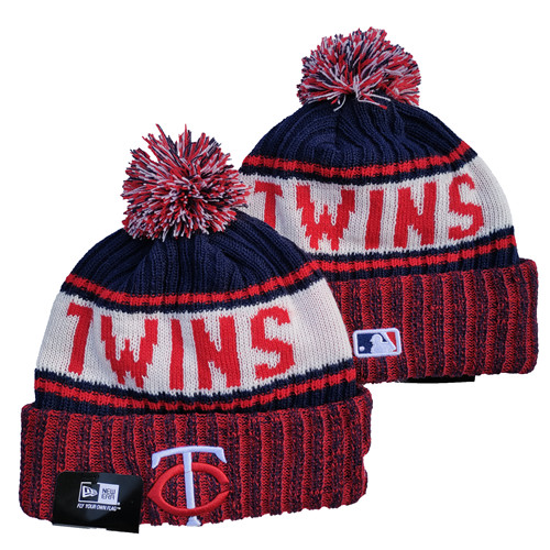 Twins Team Logo Pom Knit Hat YD Twins Team Logo Pom Knit Hat YD