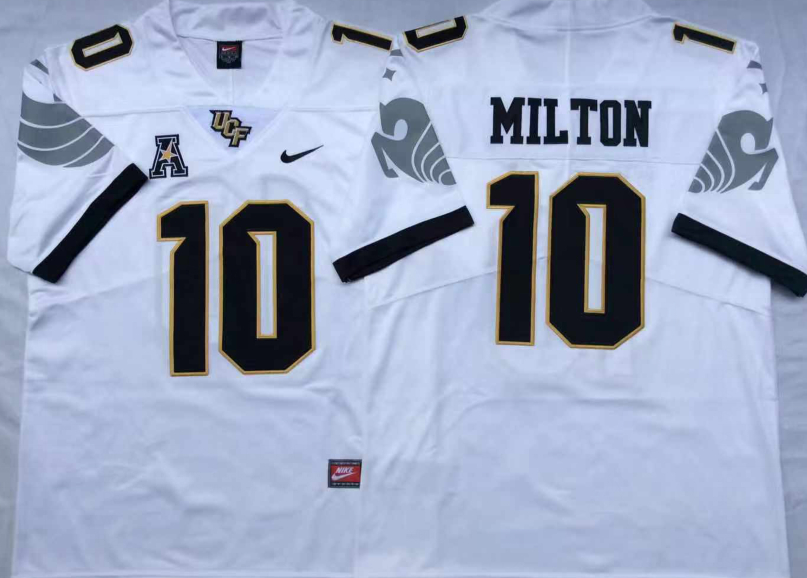 UCF Knights 10 Mckenzie Milton White College Football Jersey UCF Knights 10 Mckenzie Milton White College Football Jersey