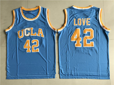 UCLA Bruins 42 Kevin Love Blue College Basketball Jersey