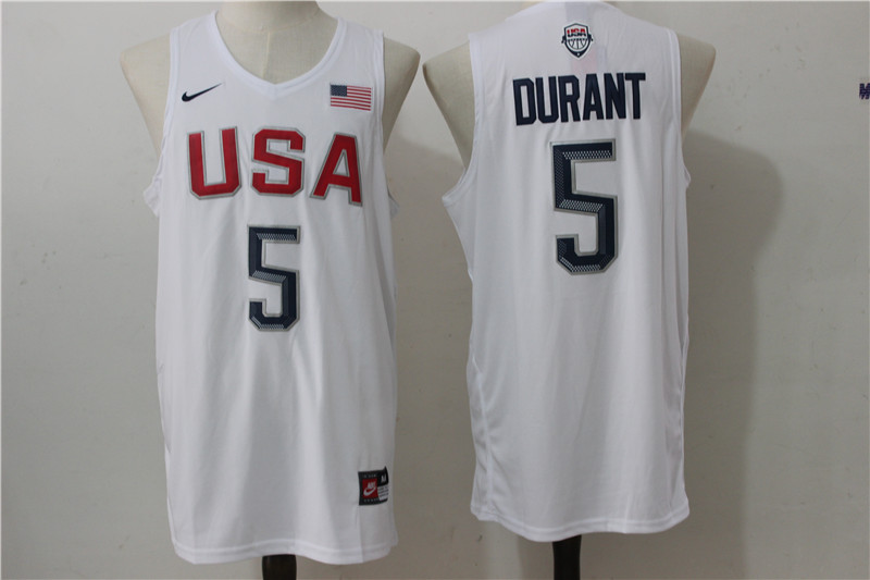 USA 5 Kevin Durant White 2016 Dream Team Stitched Jersey USA 5 Kevin Durant White 2016 Dream Team Stitched Jersey