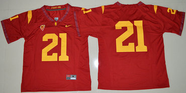 USC Trojans #21 Red College Football Jersey USC Trojans #21 Red College Football Jersey