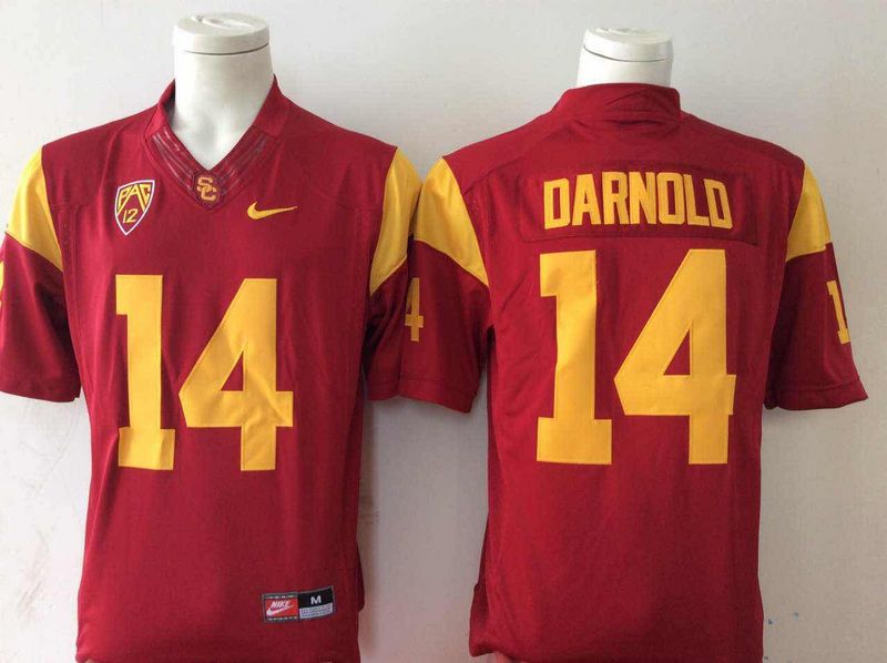 USC Trojans 14 Sam Darnold Red College Football Jersey USC Trojans 14 Sam Darnold Red College Football Jersey