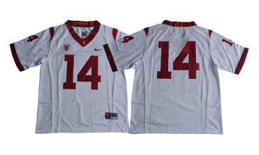 USC Trojans 14 Sam Darnold White College Football Jersey USC Trojans 14 Sam Darnold White College Football Jersey