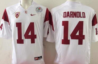 USC Trojans 14 Sam Darnold White College Football Jersey USC Trojans 14 Sam Darnold White College Football Jersey