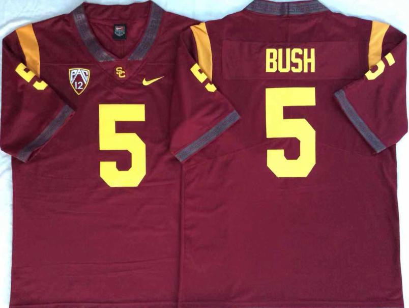 USC Trojans 5 Reggie Bush Red College Football Jersey USC Trojans 5 Reggie Bush Red College Football Jersey