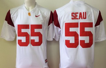 USC Trojans 55 Junior Seau White College Football Jersey USC Trojans 55 Junior Seau White College Football Jersey