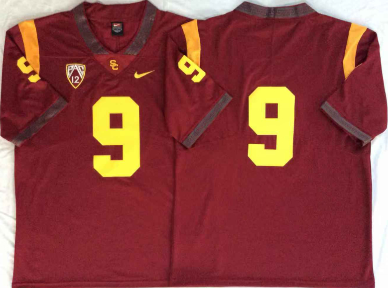 USC Trojans 9 Red College Football Jersey USC Trojans 9 Red College Football Jersey