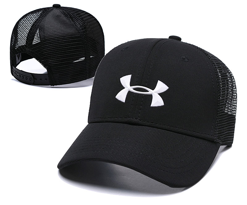 Under Armour Classic Black Mesh Peaked Adjustable Hat TX