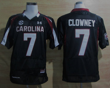 Under Armour South Carolina Javedeon Clowney 7 New SEC Patch NCAA Football - Black Under Armour South Carolina Javedeon Clowney 7 New SEC Patch NCAA Football - Black